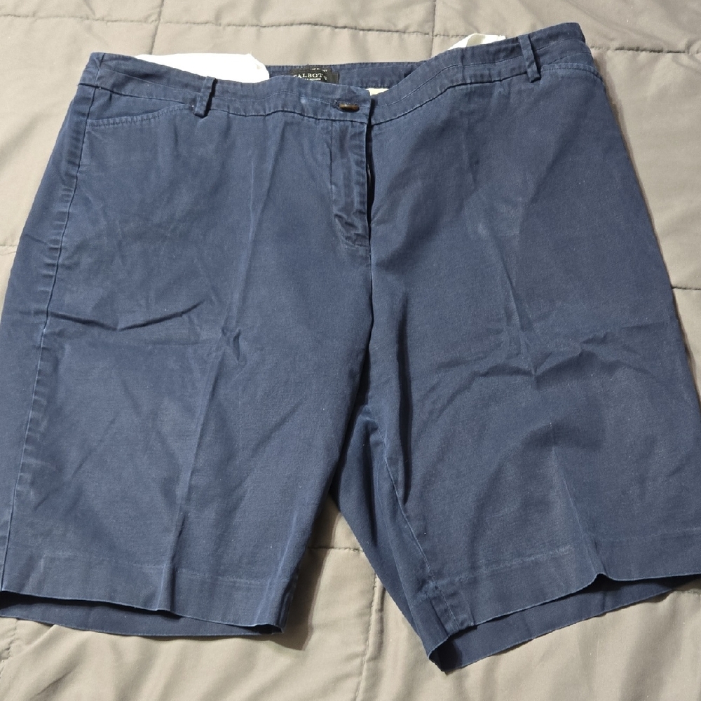 Talbots Navy Blue Classic Bermuda Shorts